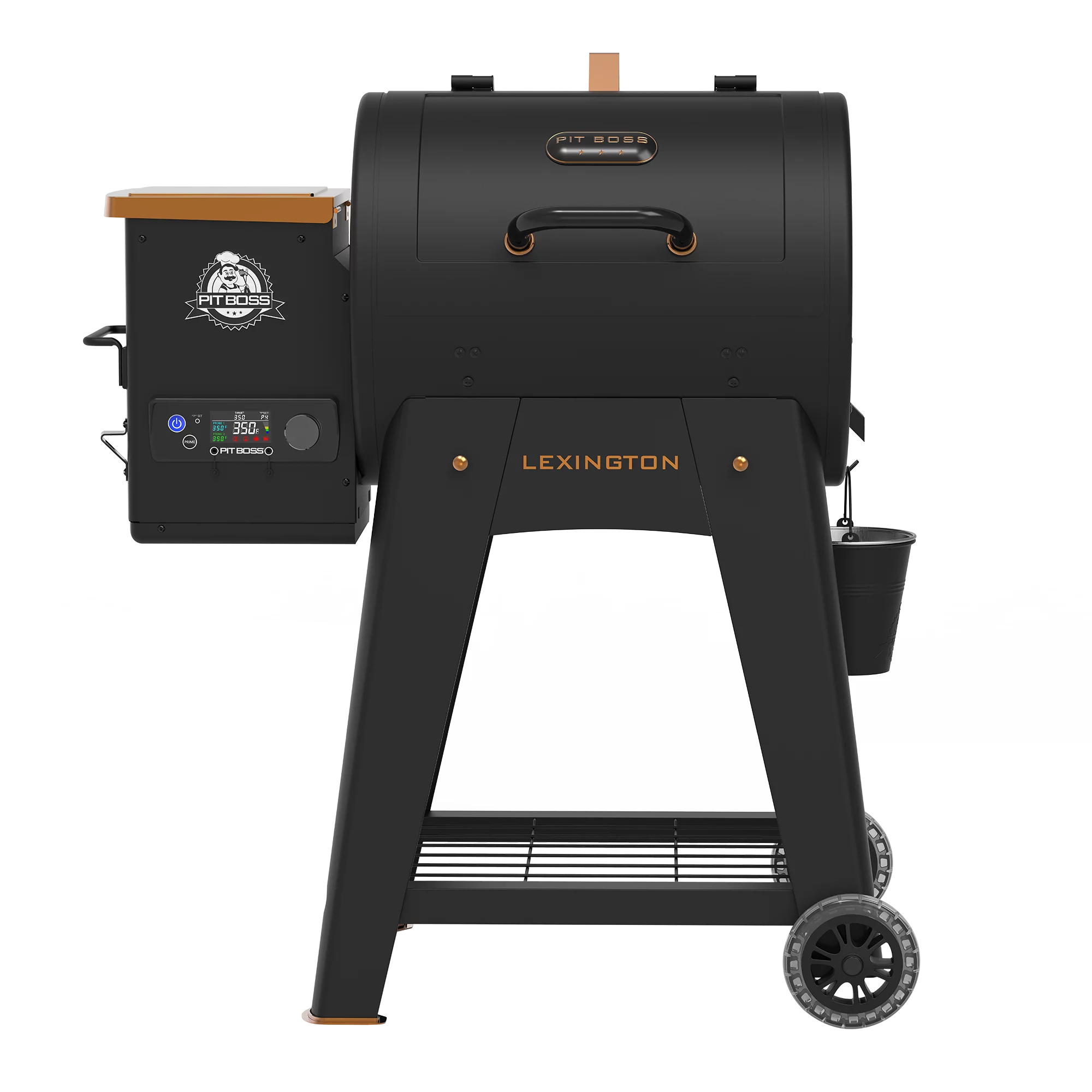 Pit Boss Lexington 500 Sq in Wood Fired Pellet Grill and Smoker �C Onyx Series - Womvr