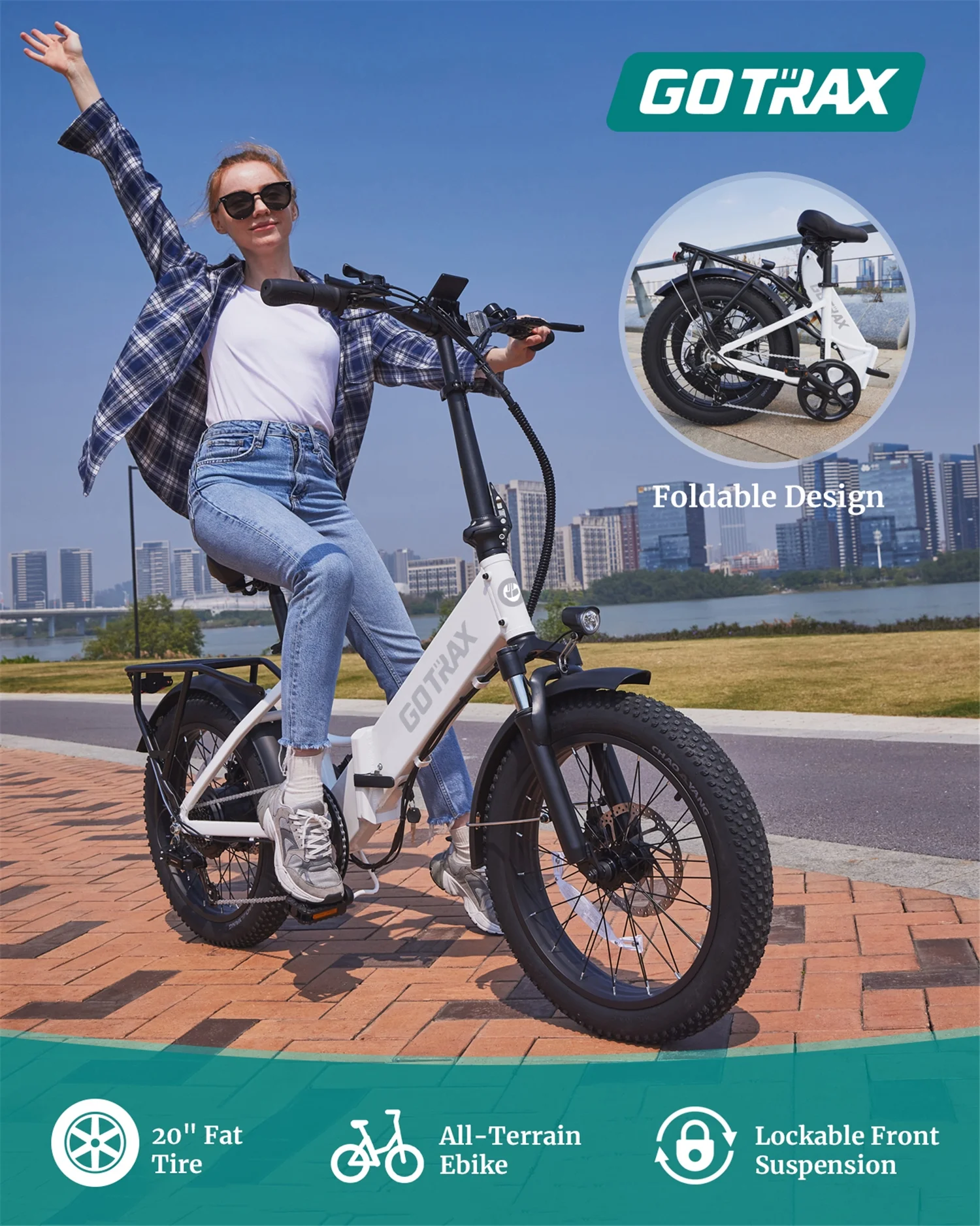 F2 Electric Bike for Adults, 500W/48V/20mph/20