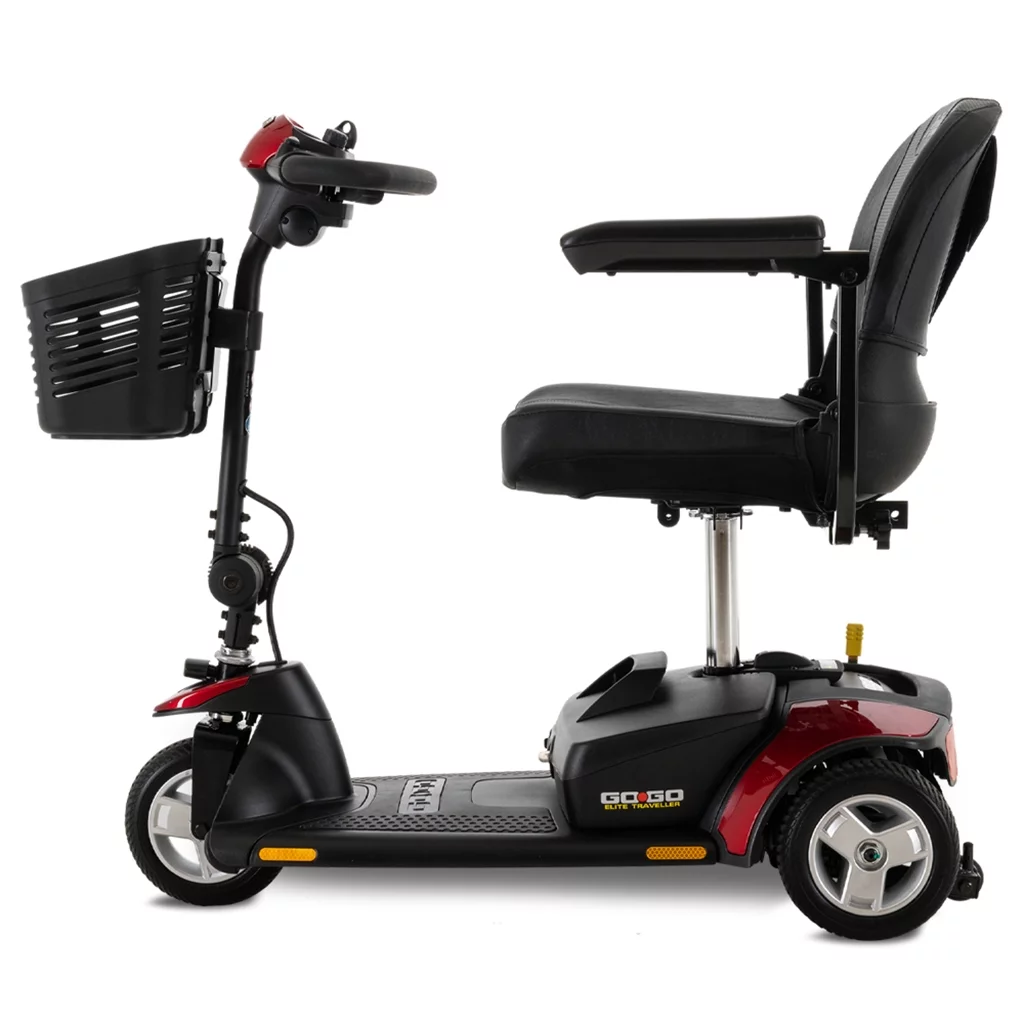 Pride Go-Go Elite Traveller 3-Wheel Scooter, 12 AH Battery, with Available Extended Warranty - Womvr