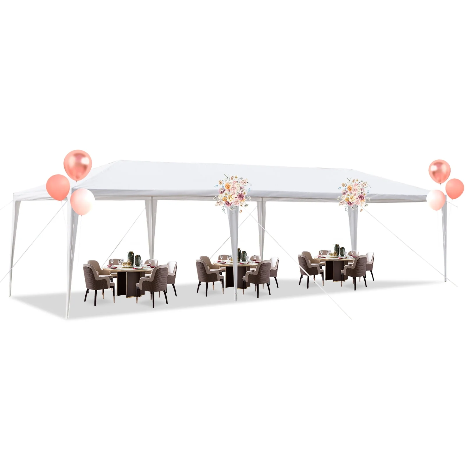 Ktaxon 10' X 30' Canopy Tent with 8 Side Walls for Party Wedding Camping and BBQ - Womvr