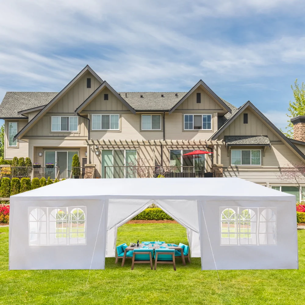 Ktaxon 10' X 30' Canopy Tent with 8 Side Walls for Party Wedding Camping and BBQ - Womvr