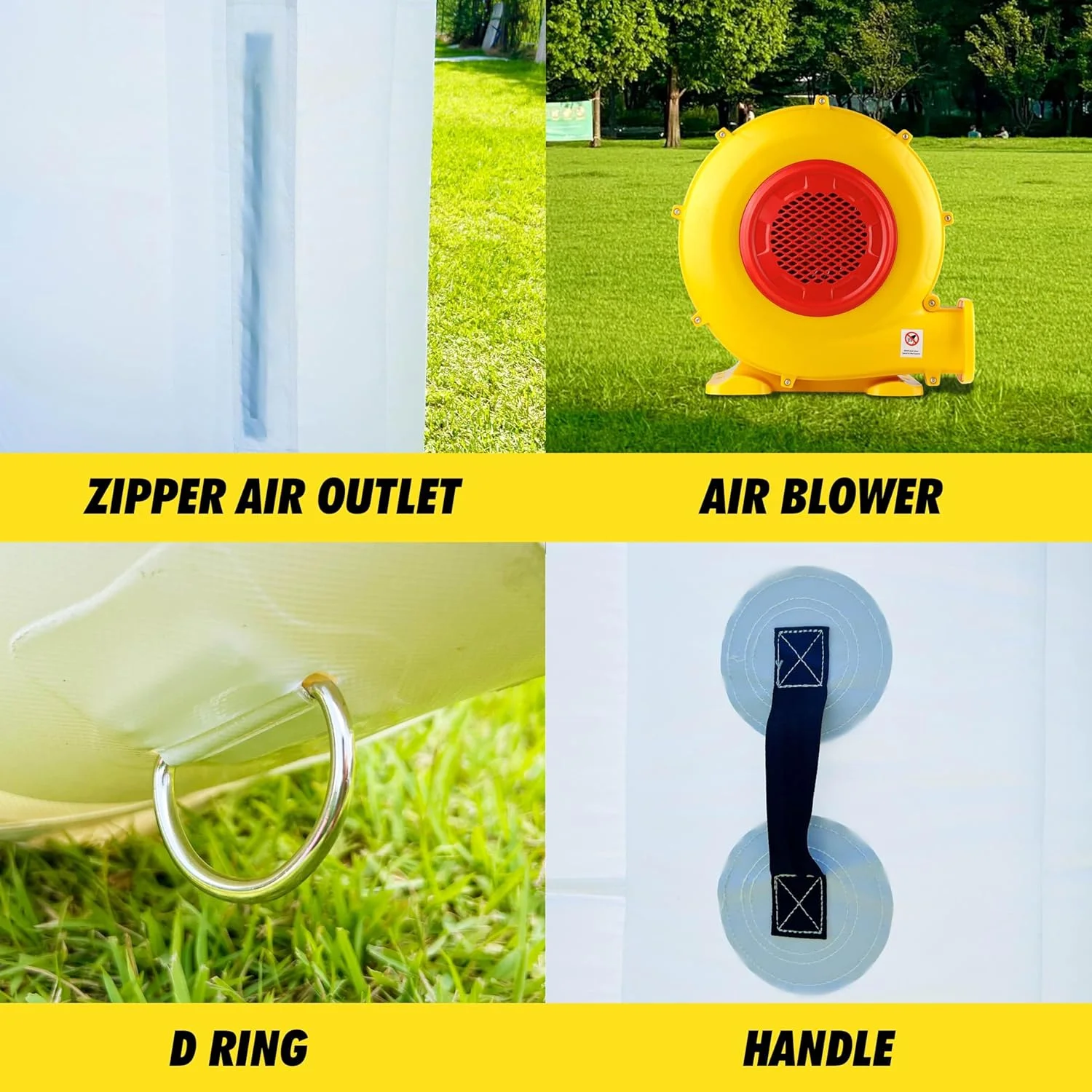 WARSUN Large Black Inflatable Night Club 30x20x13Ft Inflatable Party Tent with Logo Area Disco Cube Gazebo Event House - Womvr