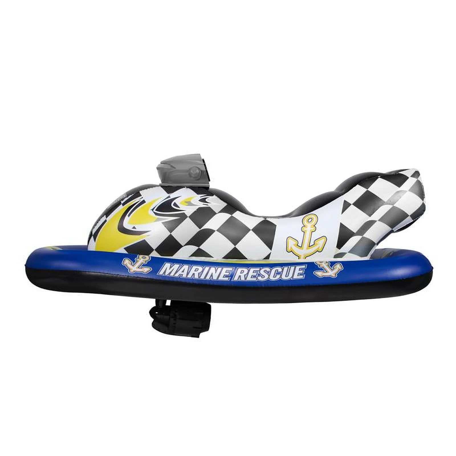 PoolCandy Marine Rescue Motorized Ride-On Inflatable Watercraft Float - Womvr