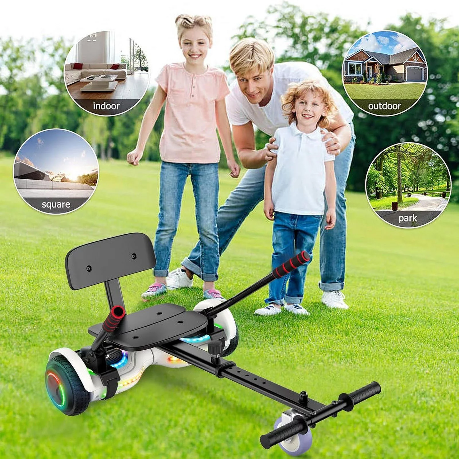 JOLEGE Hoverboard Go Kart Combo, 6.5