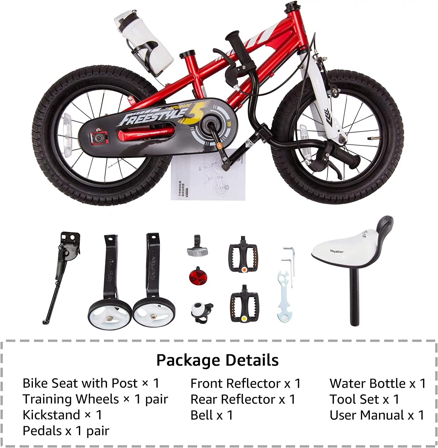 Royalbaby BMX Freestyle 16-inch Kid's Bike Blue with two hand brakes - Womvr