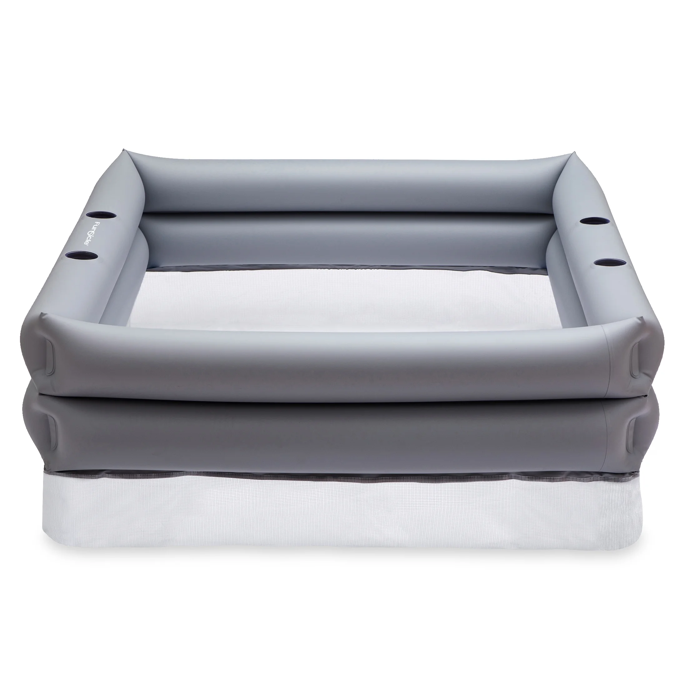 Funsicle Rectangular Truck Bed Inflatable Swimming Pool, Gray, Adults - Womvr