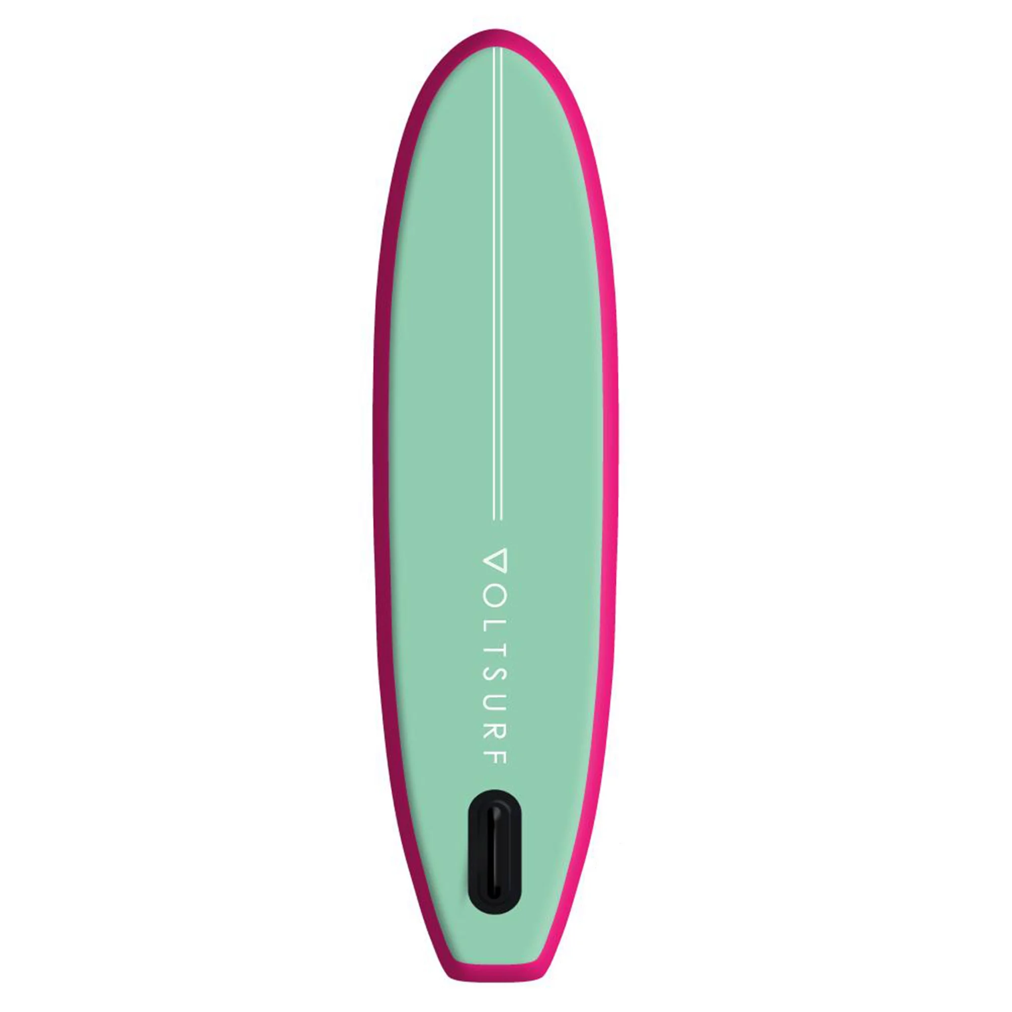 VoltSurf 10' Class Act Inflatable Stand Up Paddle Board Kit, Pink Rail - Womvr