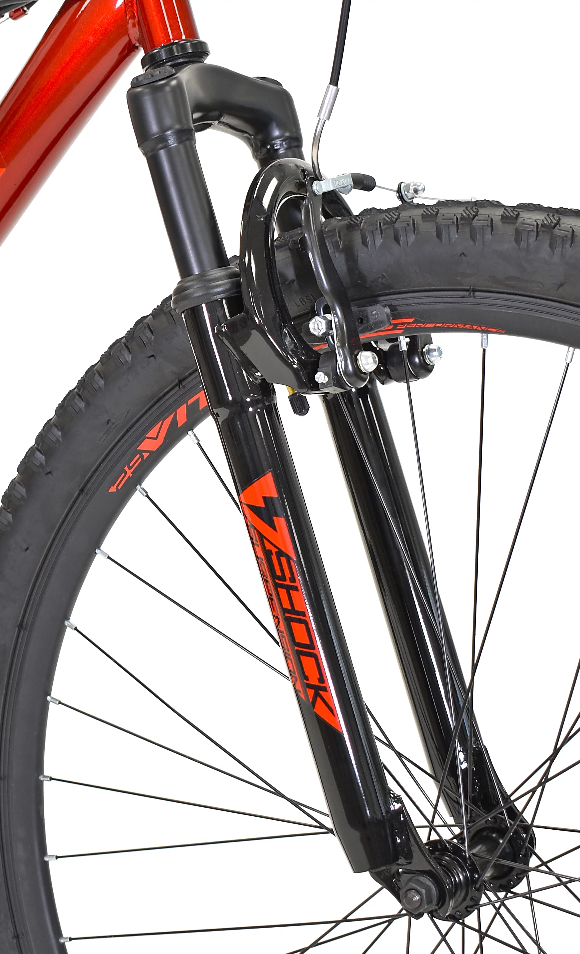 Kent 29 in. Flexor Men's Dual Suspension Mountain Bike, Red - Womvr