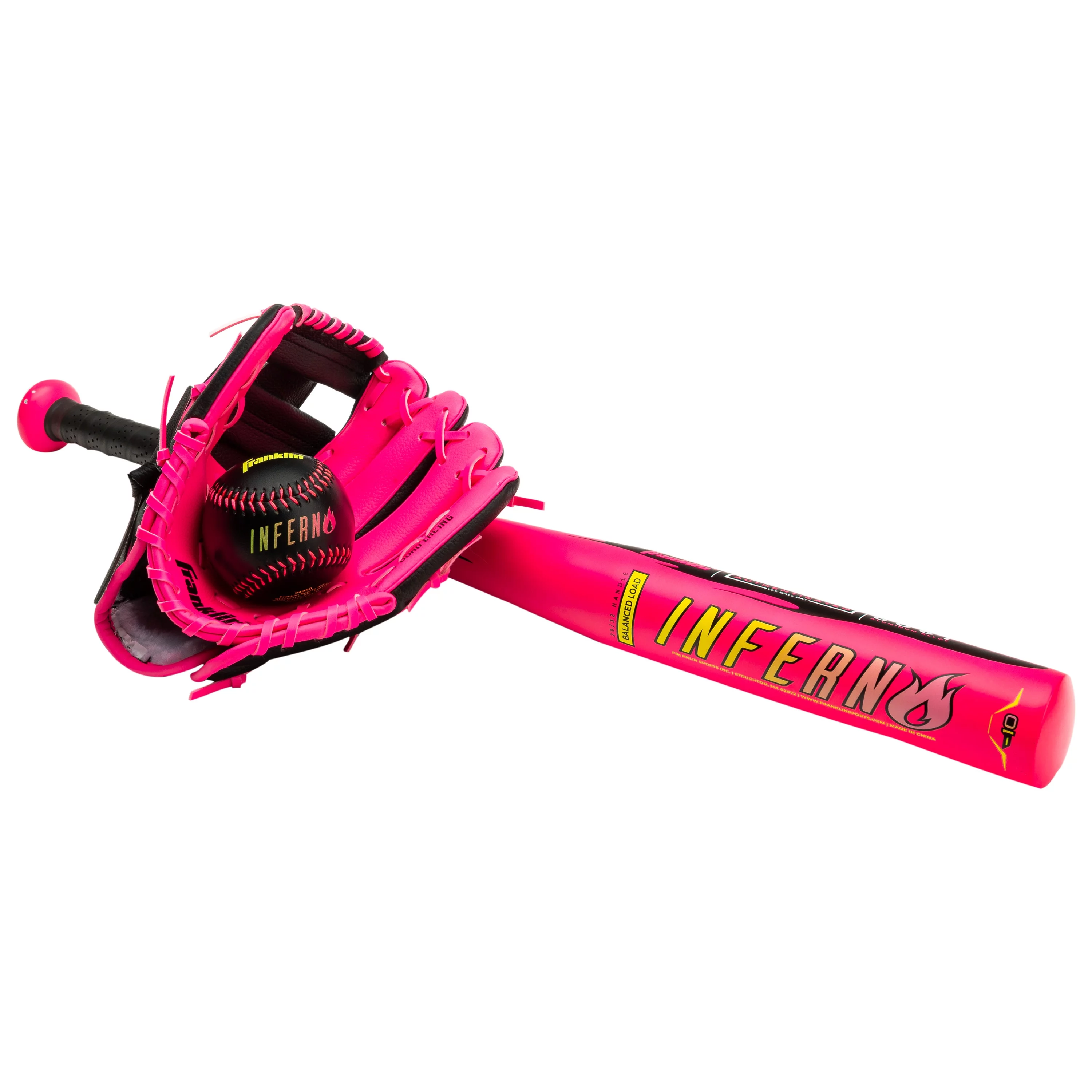 Franklin Sports Baseball Inferno Teeball Set - Bat (25