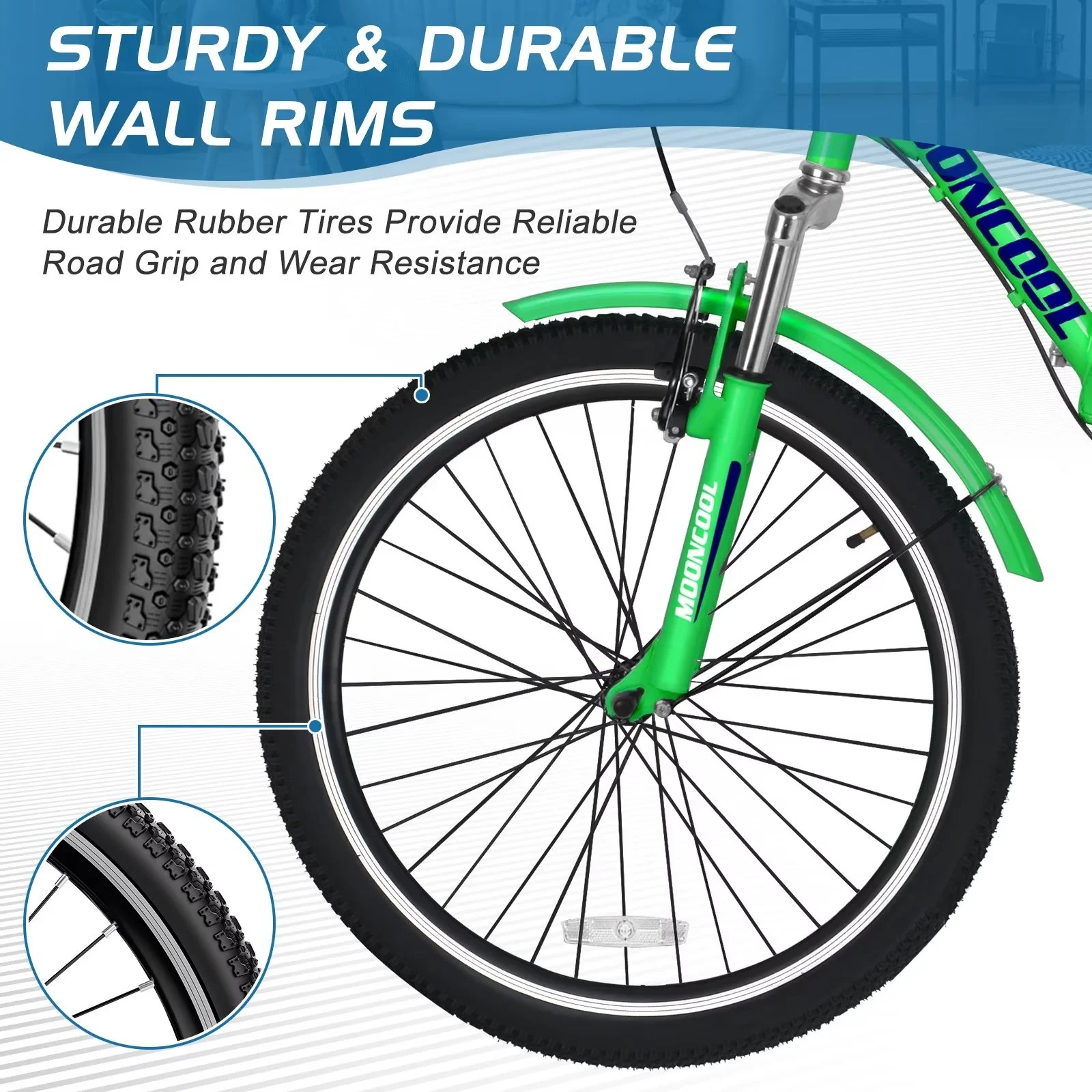 MOPHOTO 20/24/26 inch Adult Tricycle Folding 3 Wheel Cruiser Bikes 7 Speed, Portable and Foldable Trikes with Cargo Basket for Men & Women Outdoor Cycling, Purple - Womvr