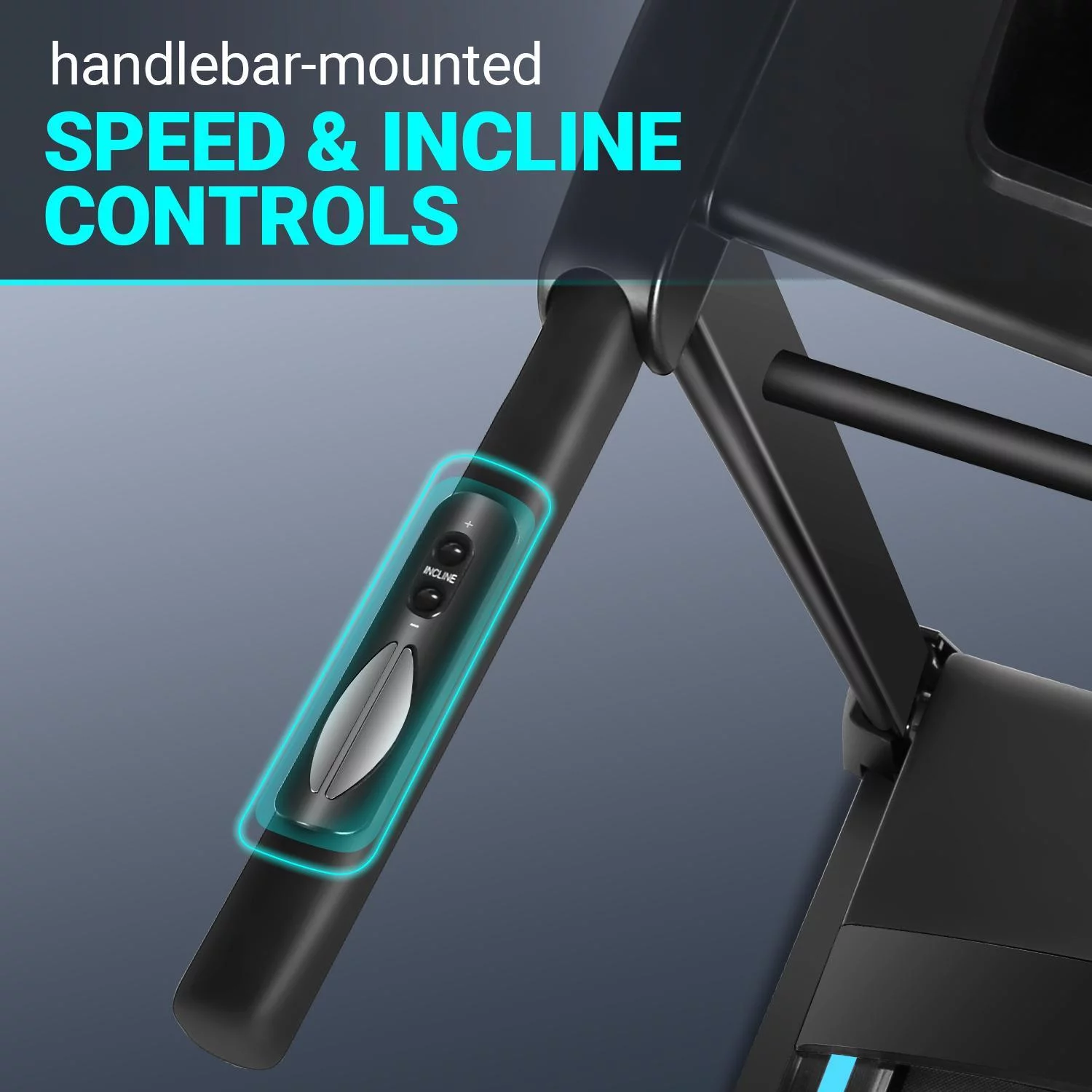 Tikmboex 15-Level  Auto Incline Treadmill with Bluetooth Speaker and LCD Dispaly, Electric Smart Control Running Machine for Exercise, Blue Black - Womvr