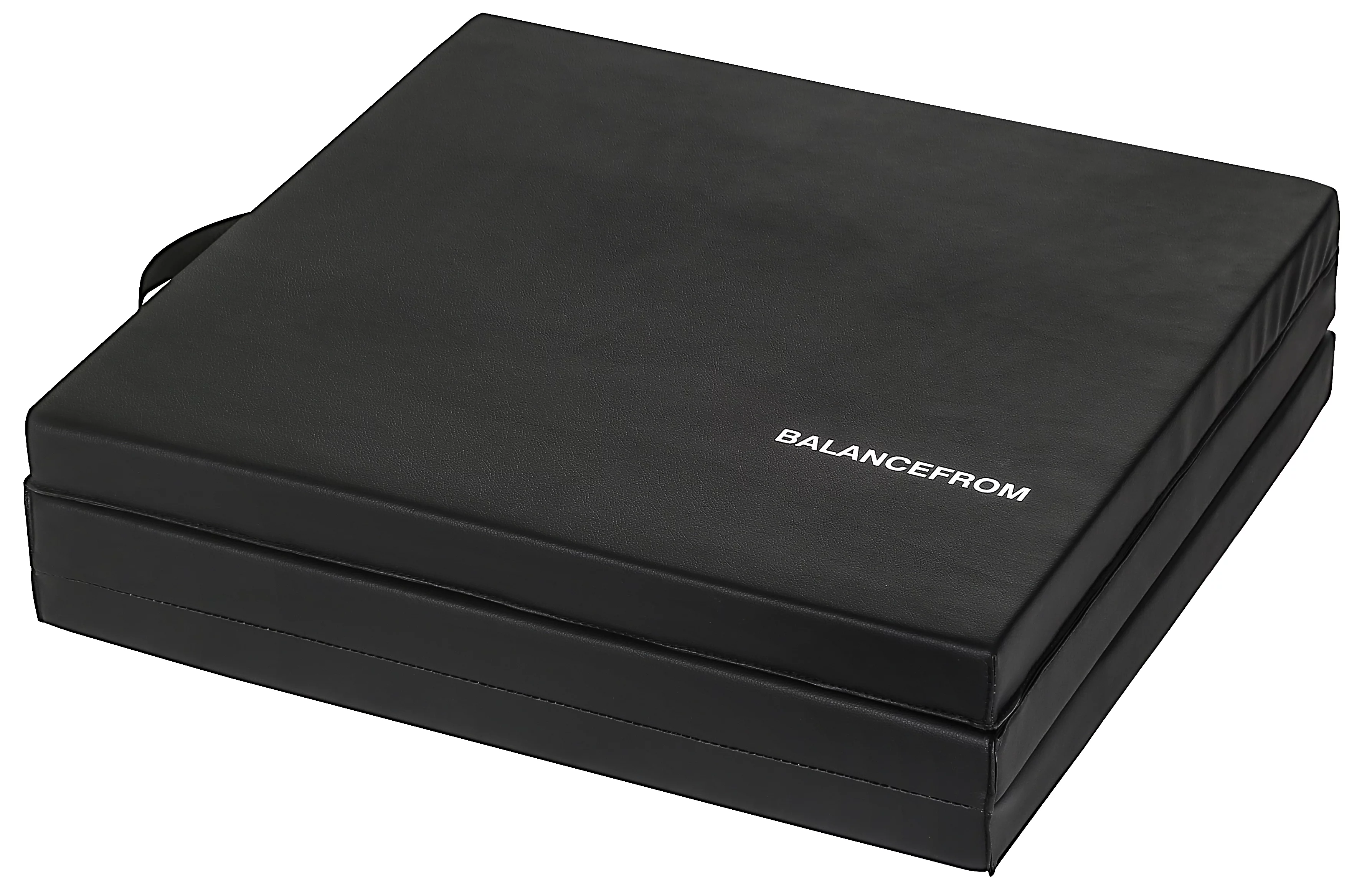 BalanceFrom 6 Ft. x 2 Ft. x 2 In. Three Fold Folding Exercise Mat with Carrying Handles for MMA, Gymnastics and Home Gym, Black - Womvr